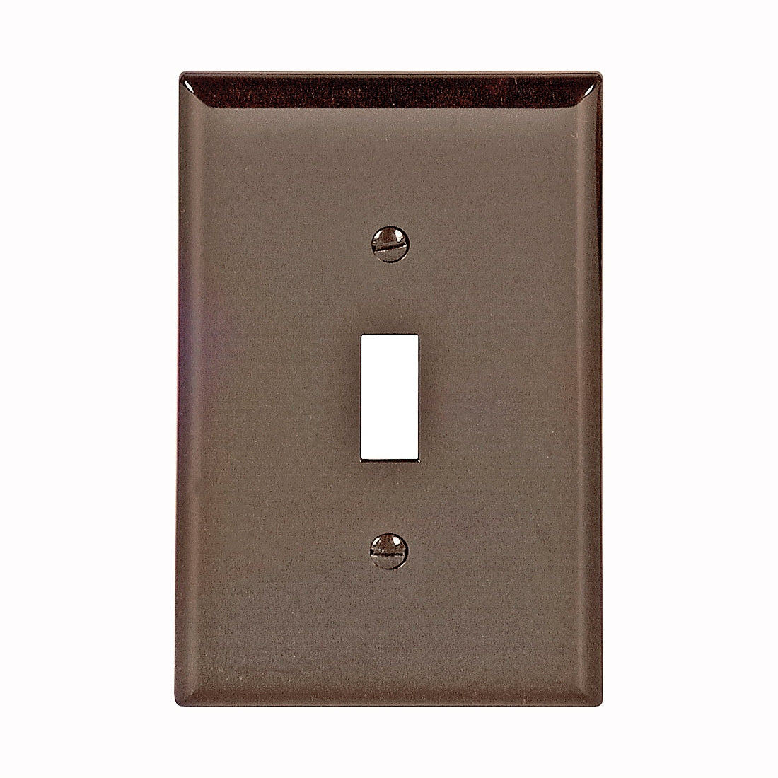 Eaton Wiring Devices PJ1B Wallplate, 4-1/2 in L, 2-3/4 in W, 1 -Gang, Polycarbonate, Brown, High-Gloss