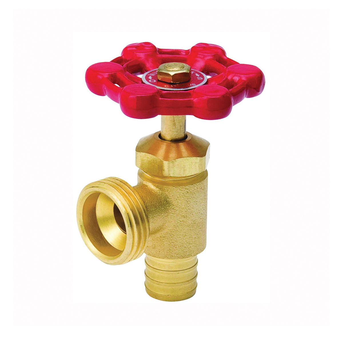 B &amp; K ProLine Series 102-013 Boiler Drain Valve, 1/2 in Connection, PEX, 125 psi Pressure, Brass Body