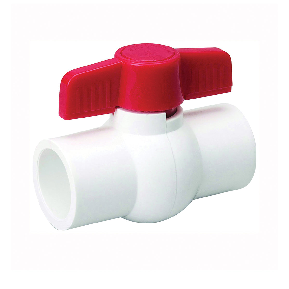 B &amp; K 107-638HC Ball Valve, 2 in Connection, Compression, 150 psi Pressure, Manual Actuator, PVC Body