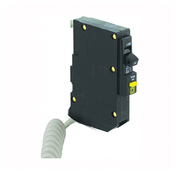 Square D QO QO130GFI Circuit Breaker, Mini, 30 A, 1 -Pole, 120 V, Fixed Trip, Plug Mounting