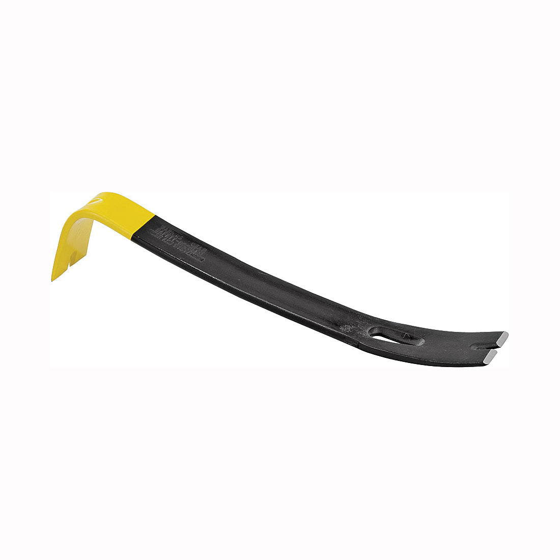 STANLEY 55-515 Pry Bar, 12-3/4 in L, Beveled Tip, 1-3/4 in Claw Blade Width 1, 1-3/4 in Claw Blade Width 2 Tip, HCS