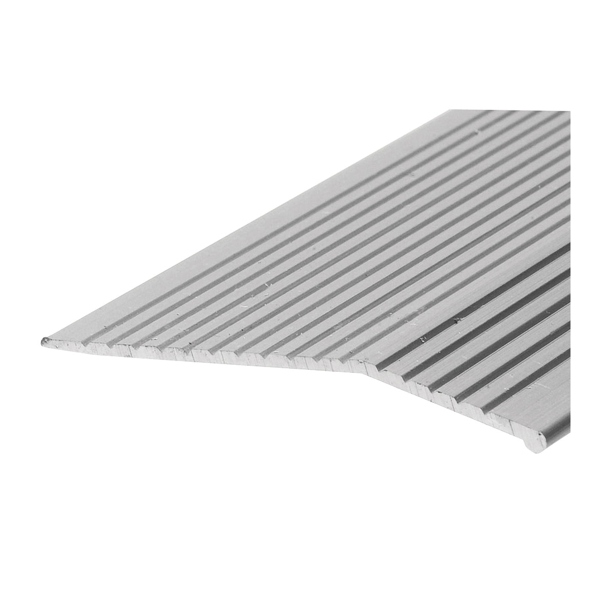 Frost King H1591FS6 Carpet Bar, 6 ft L, 2 in W, Fluted Surface, Aluminum, Silver, Satin