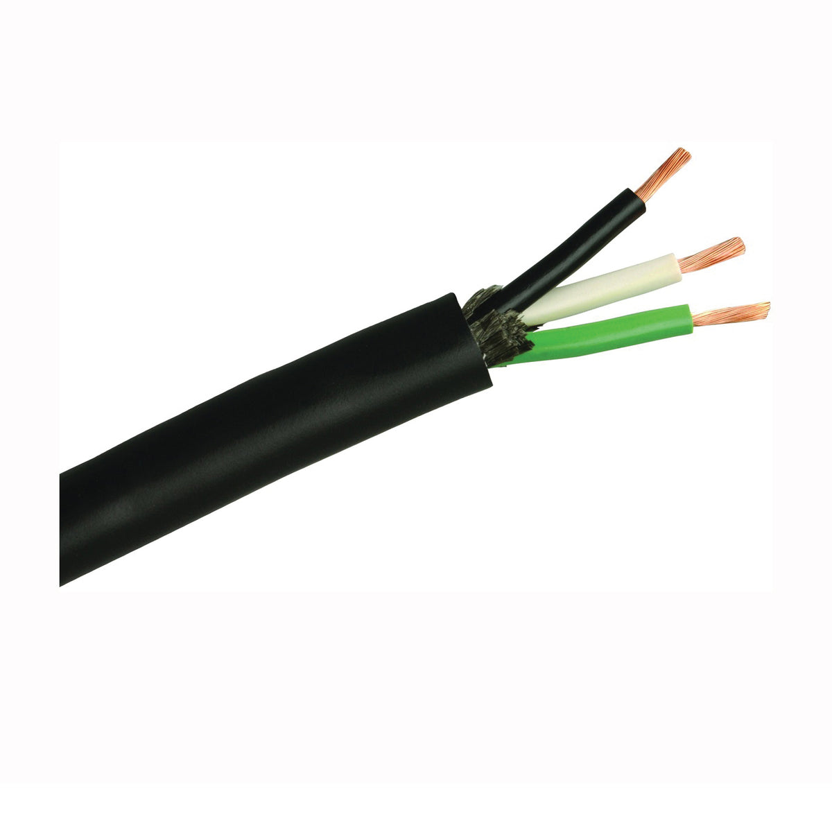 CCI 55044801 Electrical Cable, 10 AWG Wire, 3 -Conductor, Copper Conductor, TPE Insulation, TPE Sheath, 300 V