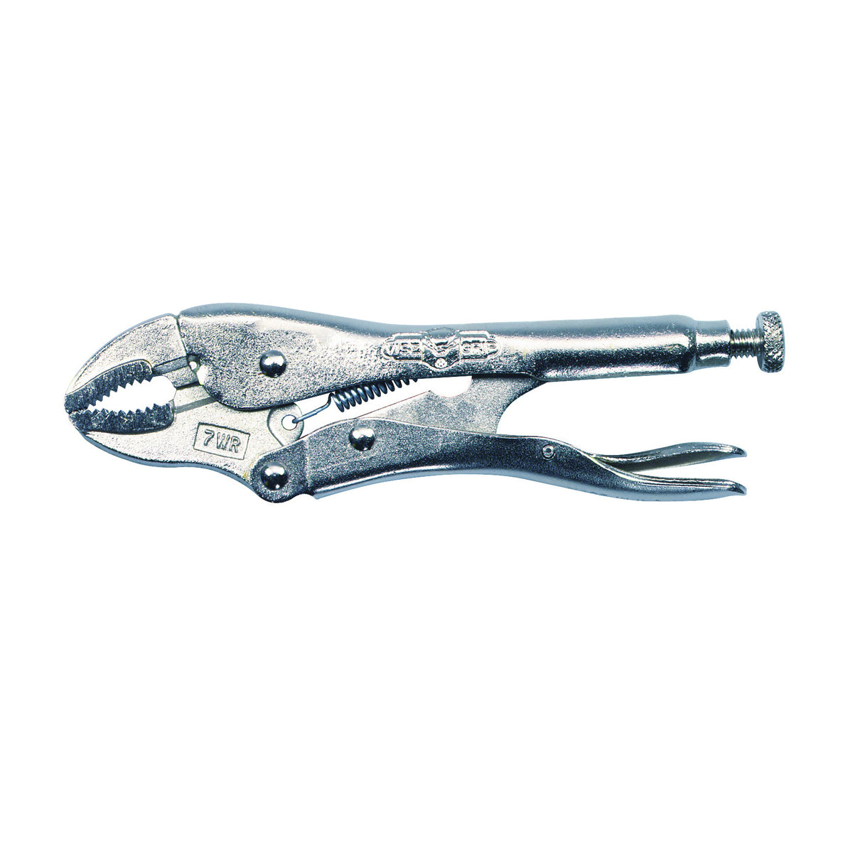 IRWIN Original Series 0702L3 Locking Plier, 7 in OAL, 1-1/2 in Jaw Opening, Plain-Grip Handle, 3/8 in W Jaw