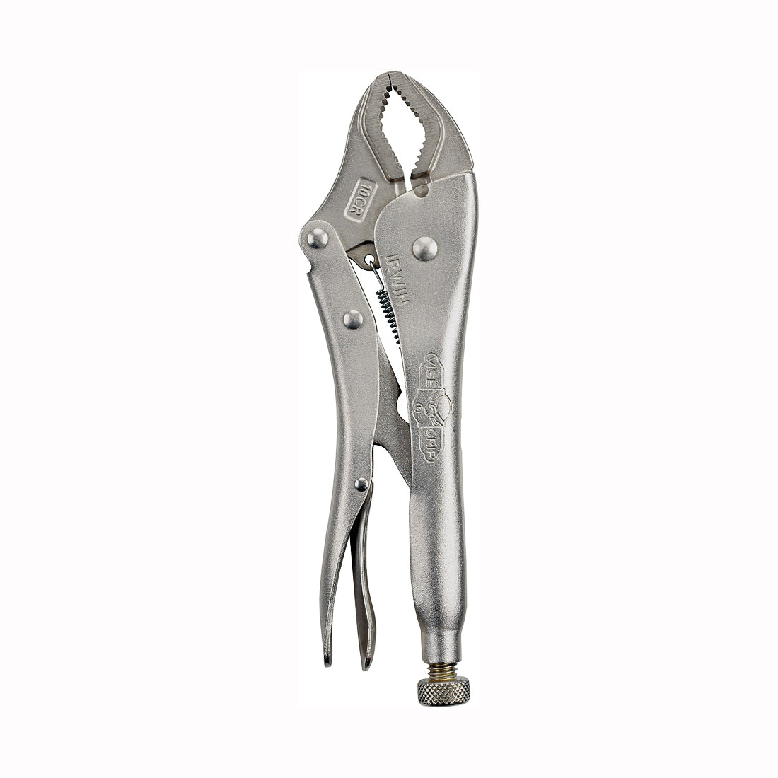 IRWIN Original Series 4935576 Locking Plier, 10 in OAL, 1-7/8 in Jaw Opening, Plain-Grip Handle, 5/8 in W Jaw