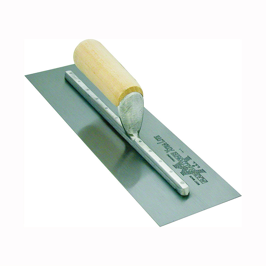 Marshalltown MX62 Finishing Trowel, 12 in L Blade, 4 in W Blade, Spring Steel Blade, Straight Handle, Wood Handle