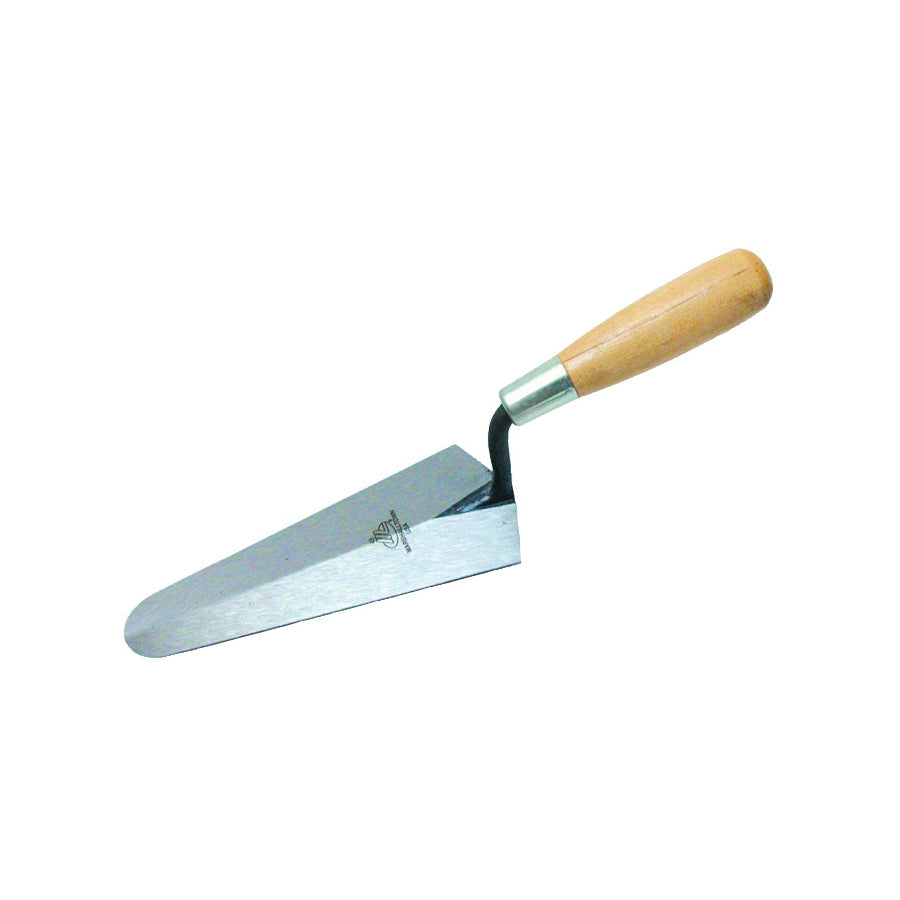 Marshalltown 48 Gauging Trowel, 7 in L Blade, 3-3/8 in W Blade, HCS Blade, Wood Handle