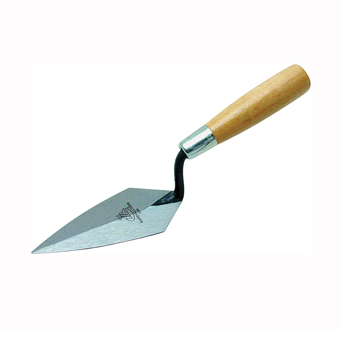 Marshalltown 45 6 Pointing Trowel, 6 in L Blade, 2-3/4 in W Blade, HCS Blade, Hardwood Handle