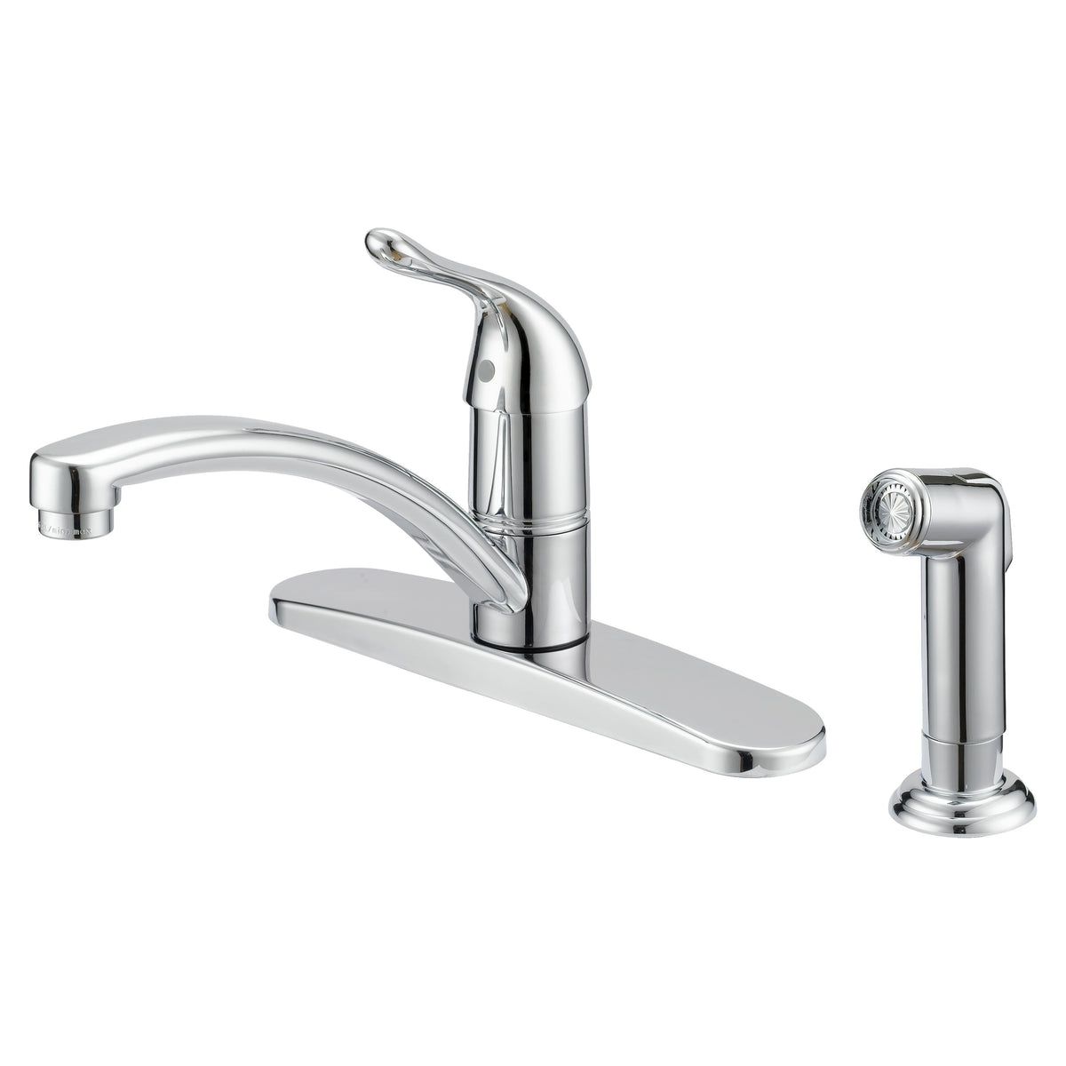 Boston Harbor 67534-1001 Kitchen Faucet, 1.8 gpm, 1-Faucet Handle, 4-Faucet Hole, Metal/Plastic, Chrome Plated