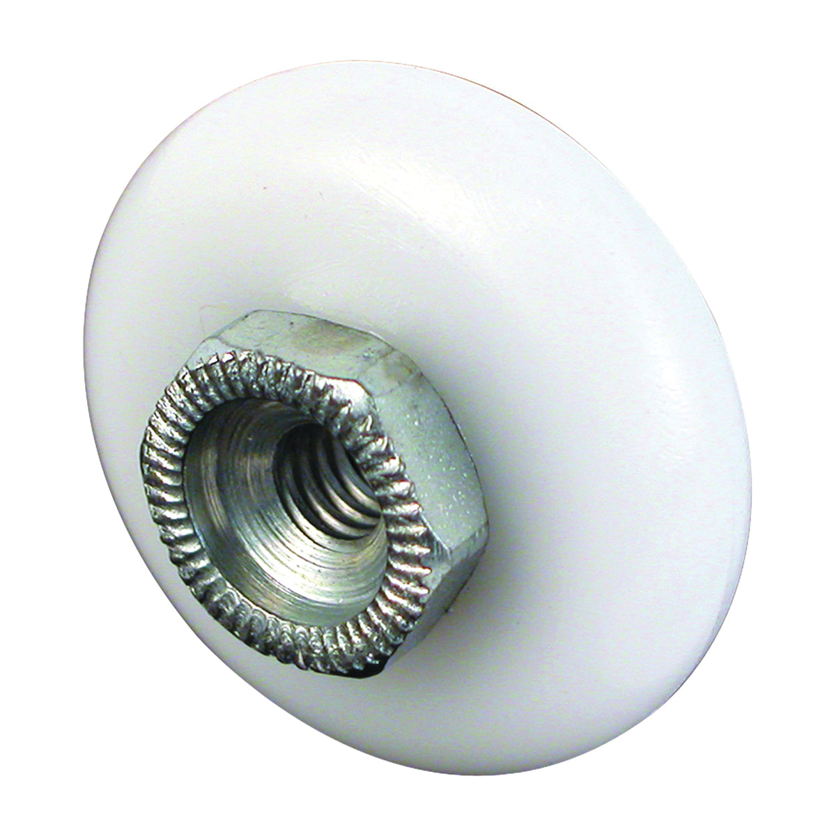 Prime-Line M 6002 Shower Door Roller, Plastic, White, For: 7/8 in Tall, V-Shaped Tracks