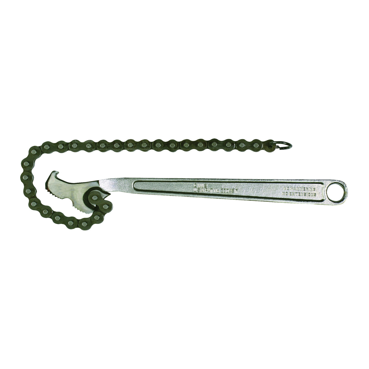Diamond Farrier CW12H Chain Wrench, 12 in L, Steel, Nickel Chrome