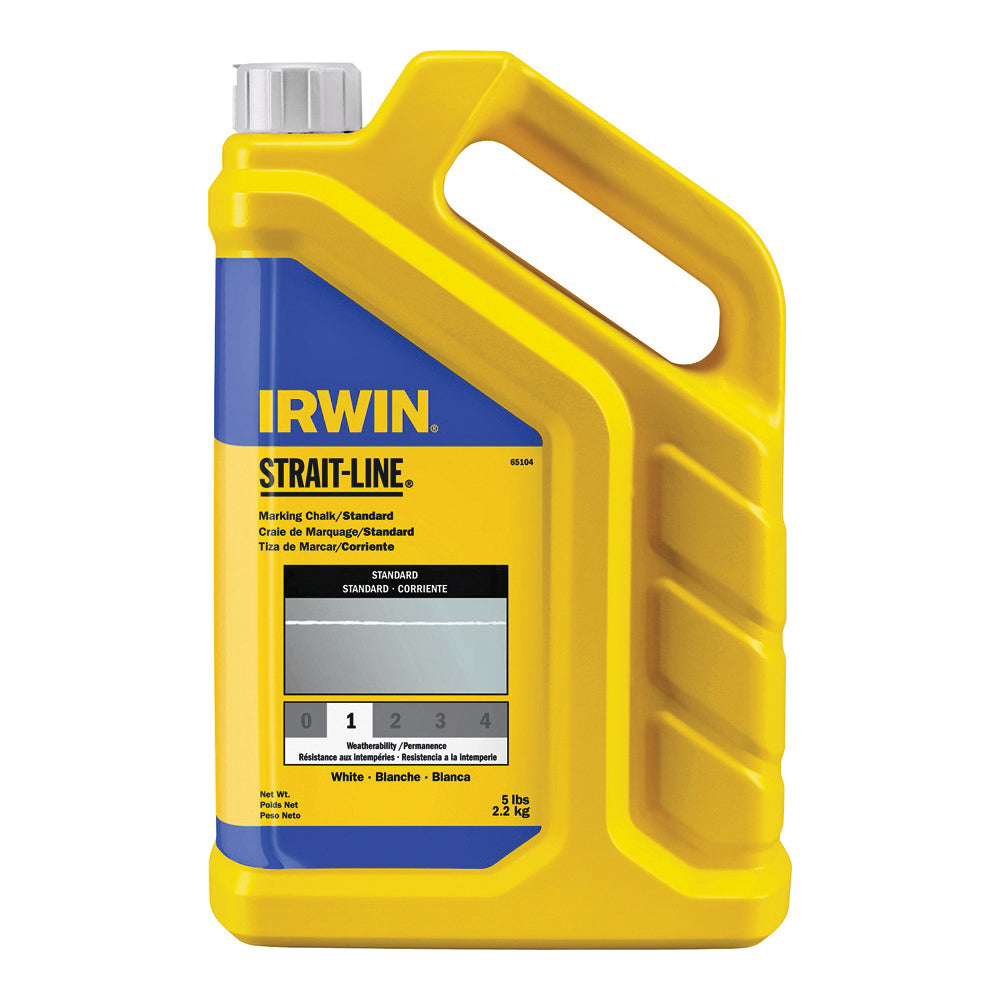 IRWIN 65104 Marking Chalk Refill, White, Temporary