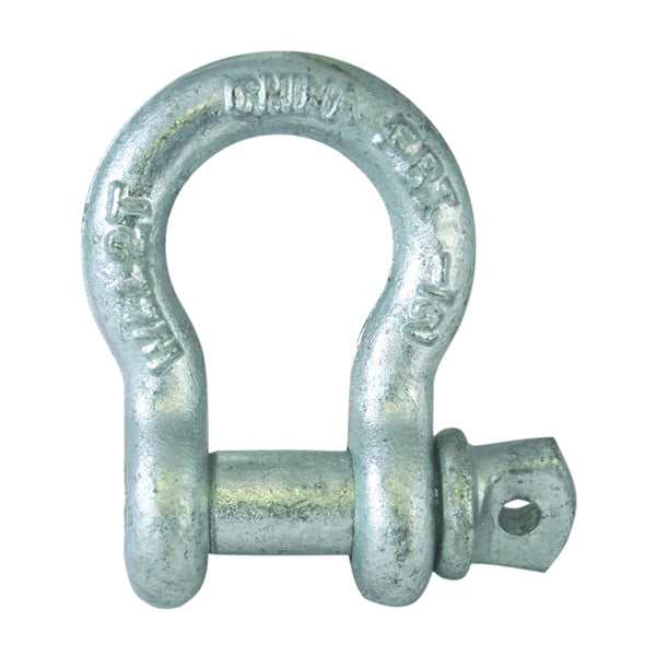 Fehr 3/4 Anchor Shackle, 3/4 in Trade, 3.25 ton Working Load, Commercial Grade, Steel, Hot-Dipped Galvanized