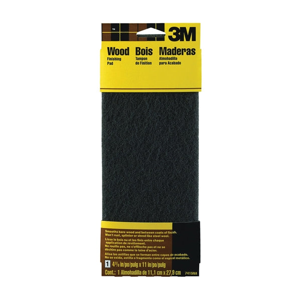 3M 7415 Stripping Pad, 11 in L, 4-3/8 in W, Medium