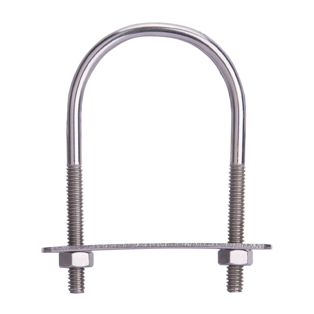 ProSource LR358 U-Bolt, 1/4 in Thread, 1-3/4 in L Thread, Stainless Steel, Stainless Steel