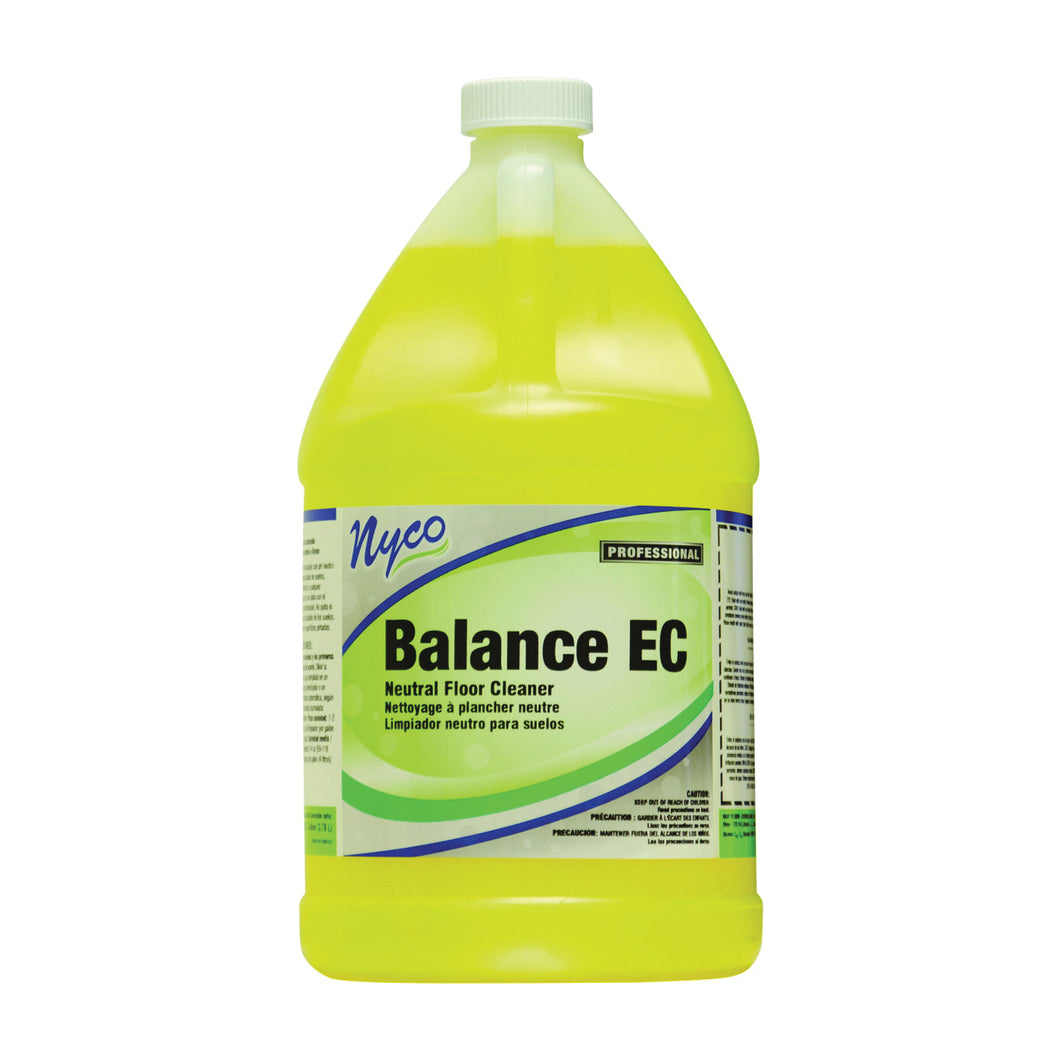 nyco NL158-G4 Floor Cleaner, 1 gal, Liquid, Citrus Lemon, Yellow