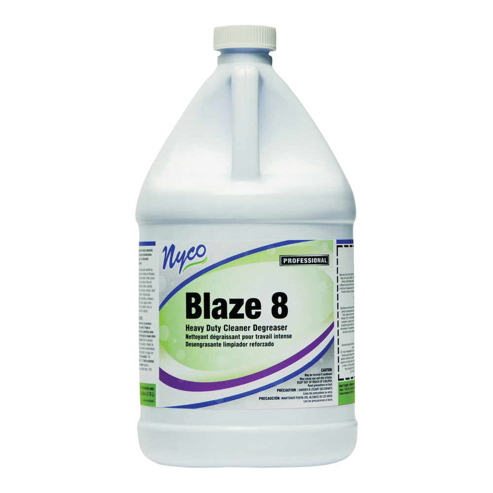nyco NL220-G4 Cleaner and Degreaser, 128 oz, Liquid, Sassafras, Violet
