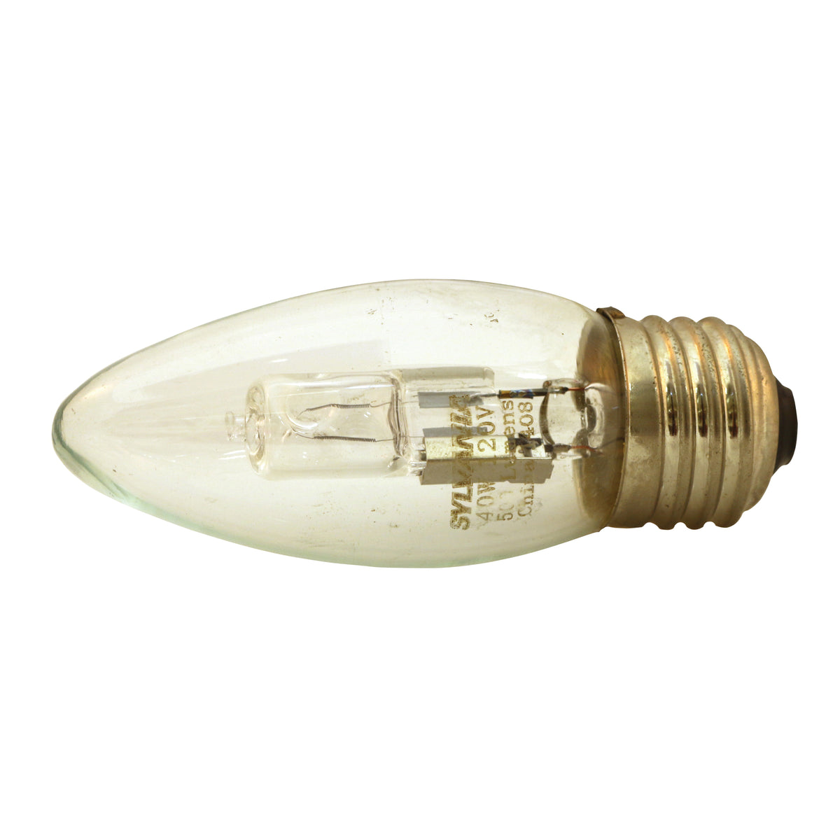 Sylvania 52560 Halogen Bulb, 40 W, Medium E26 Lamp Base, B11 Lamp, 500 Lumens, 2850 K Color Temp