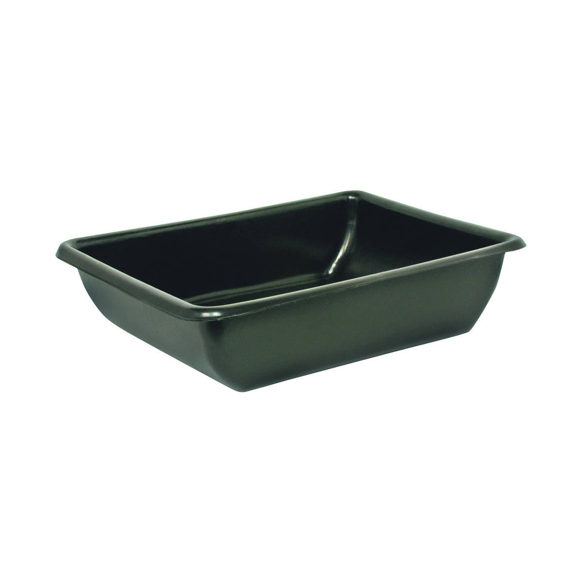 MACCOURT AT2606 Utility Tub, 9 gal Capacity, 26 in L, 20 in W, 6 in H, Polyethylene, Black, Rectangle