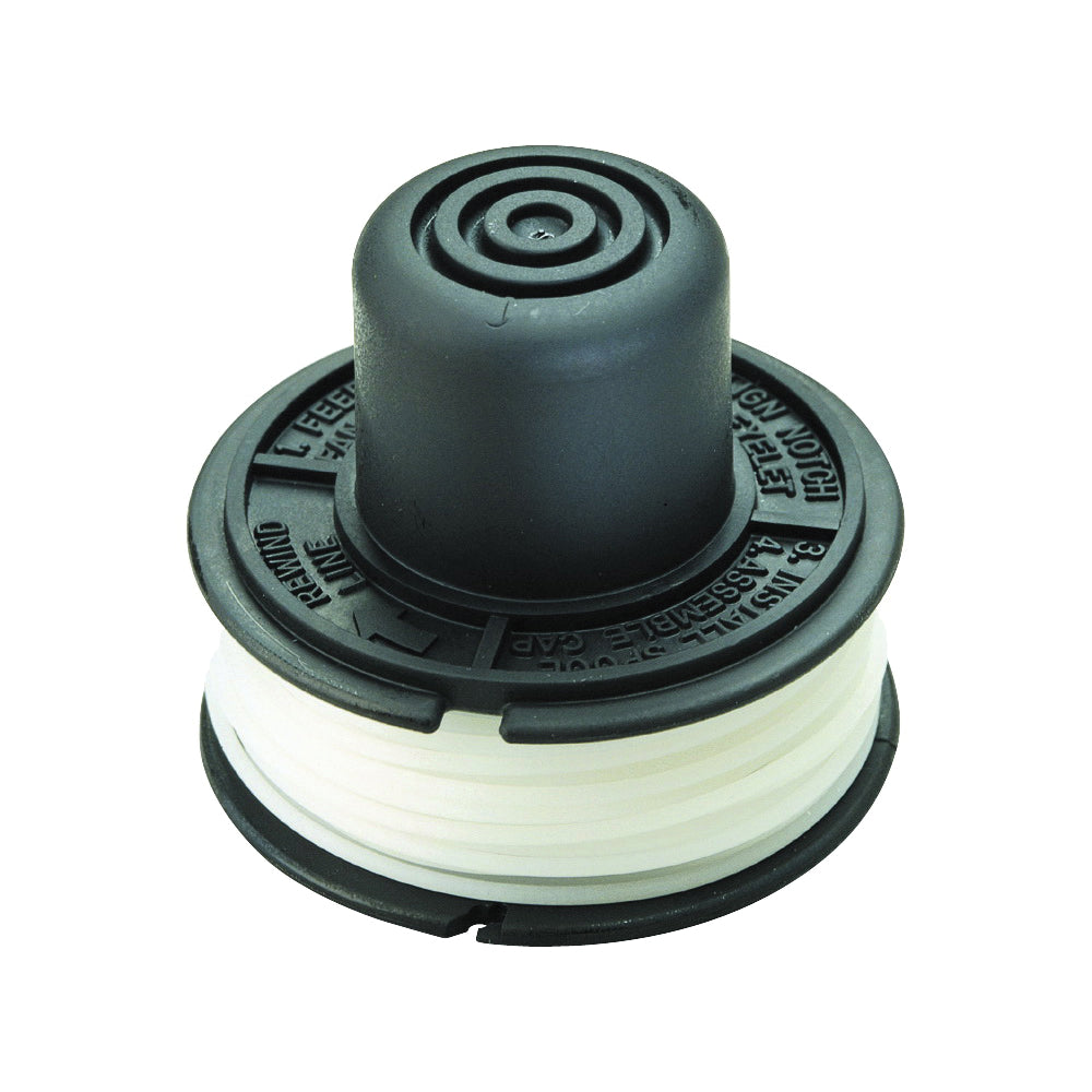 Black+Decker RS-136 Bump Feed Spool, 0.065 in Dia, 20 ft L, Nylon, White