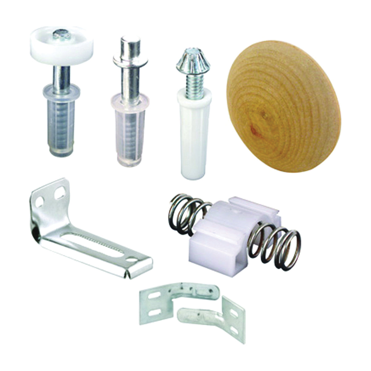 Prime-Line N 7283 Bi-Fold Door Repair Kit, Nylon/Steel, For: Top Tracks