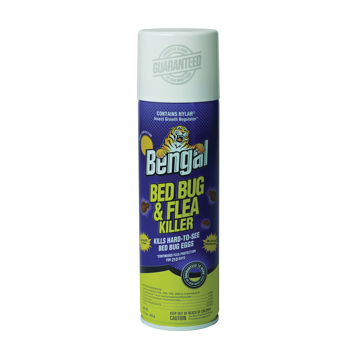 Bengal 87560 Bedbug and Flea Killer, Liquid, Spray Application, 17.5 oz Bottle