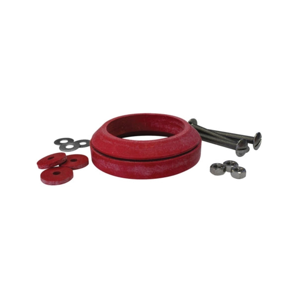 Korky 481BP Tank-to-Bowl Gasket, 3 in ID x 4-1/4 in OD Dia, Sponge Rubber, Red, For: 3 in 2-Piece Toilet Tanks