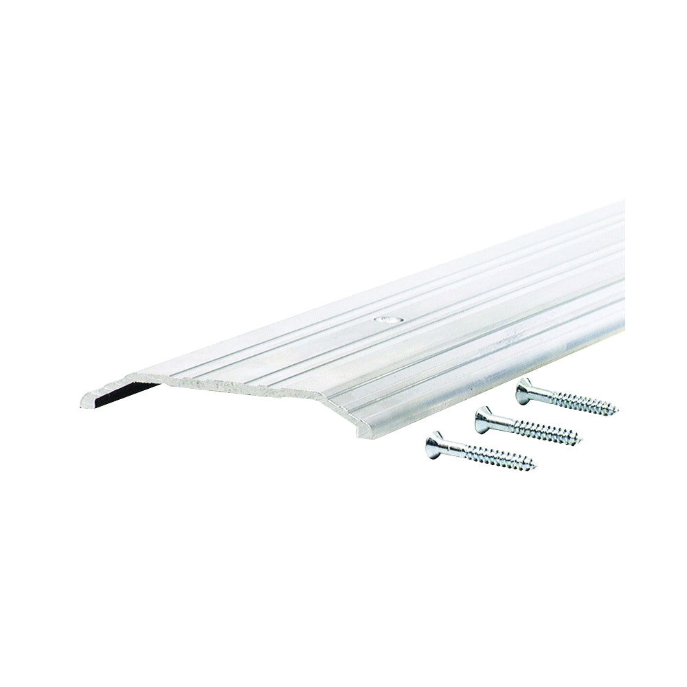 M-D TH014 68288 Saddle Threshold, 36 in L, 4 in W, Aluminum, Mill