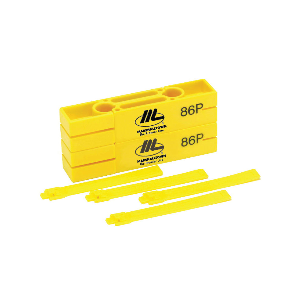 Marshalltown 86P Line Block and Twig, 5 in L, 2-1/4 in W, HDPE, Bright Yellow