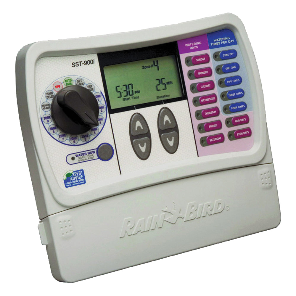 Rain Bird SST600IN Irrigation Timer, 120 V, 6 -Zone, 1 -Program, Wall Mounting