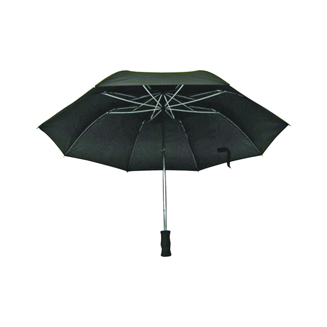 Diamondback Compact Rain Umbrella, Nylon Fabric, Black Fabric, 21 in
