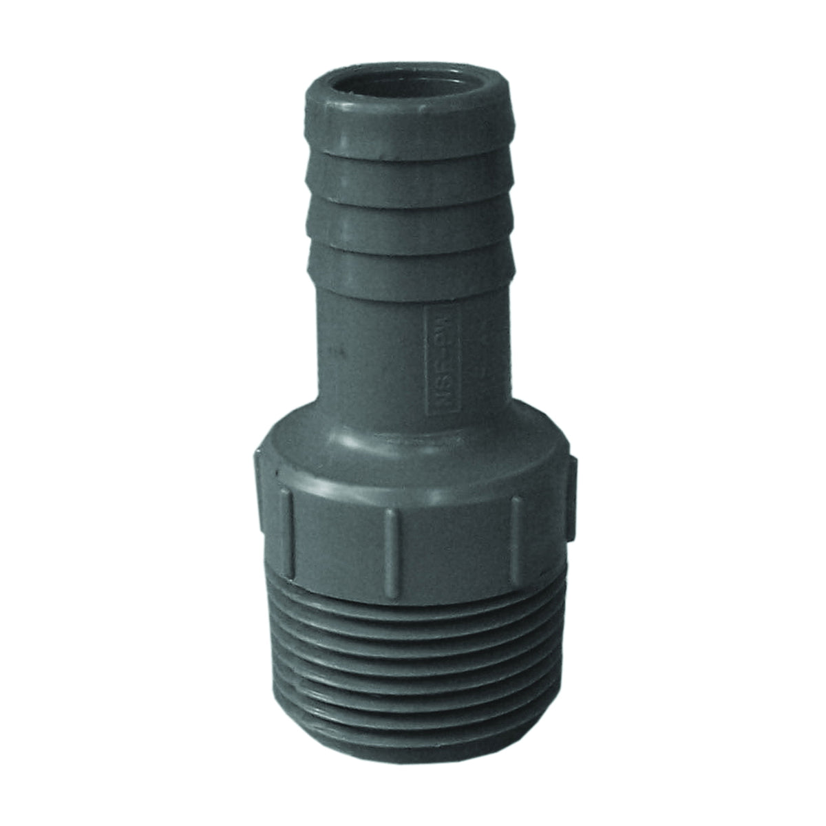 GENOVA 350417 Reducing Adapter, 3/4 x 1 in, Insert x MIP, Polypropylene/PVC