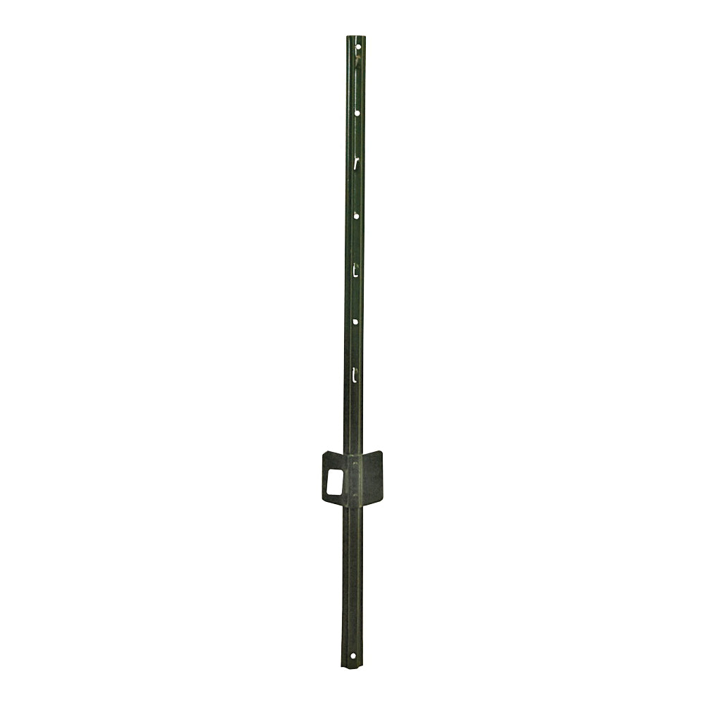 Jackson Wire 14025845 U-Post, 3 ft H, Steel, Green, Plain