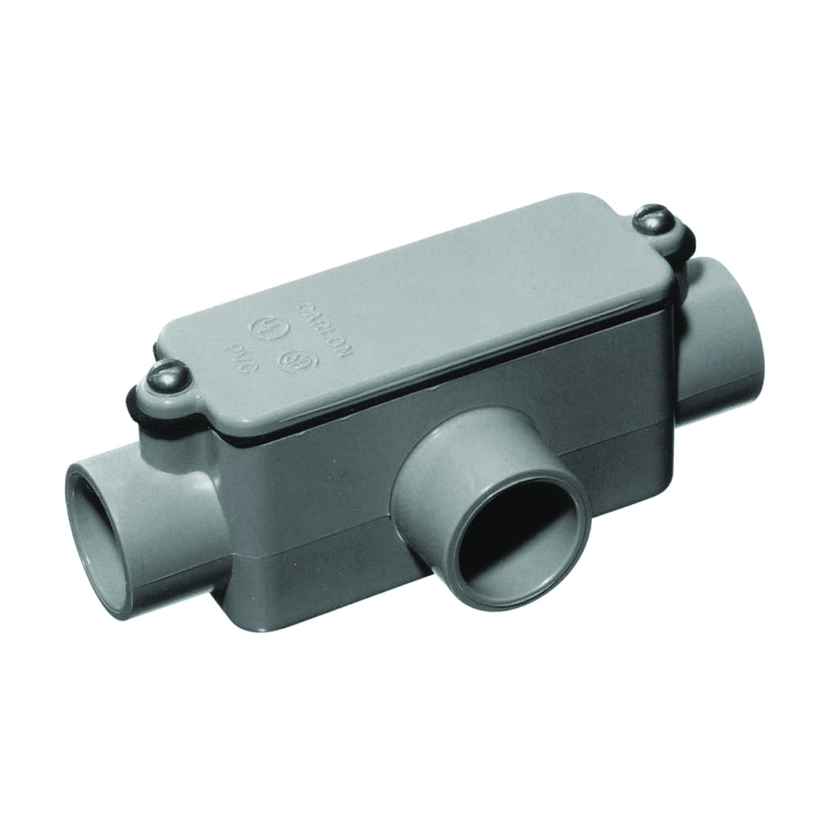Carlon E983D-CTN Conduit Body, PVC, Gray