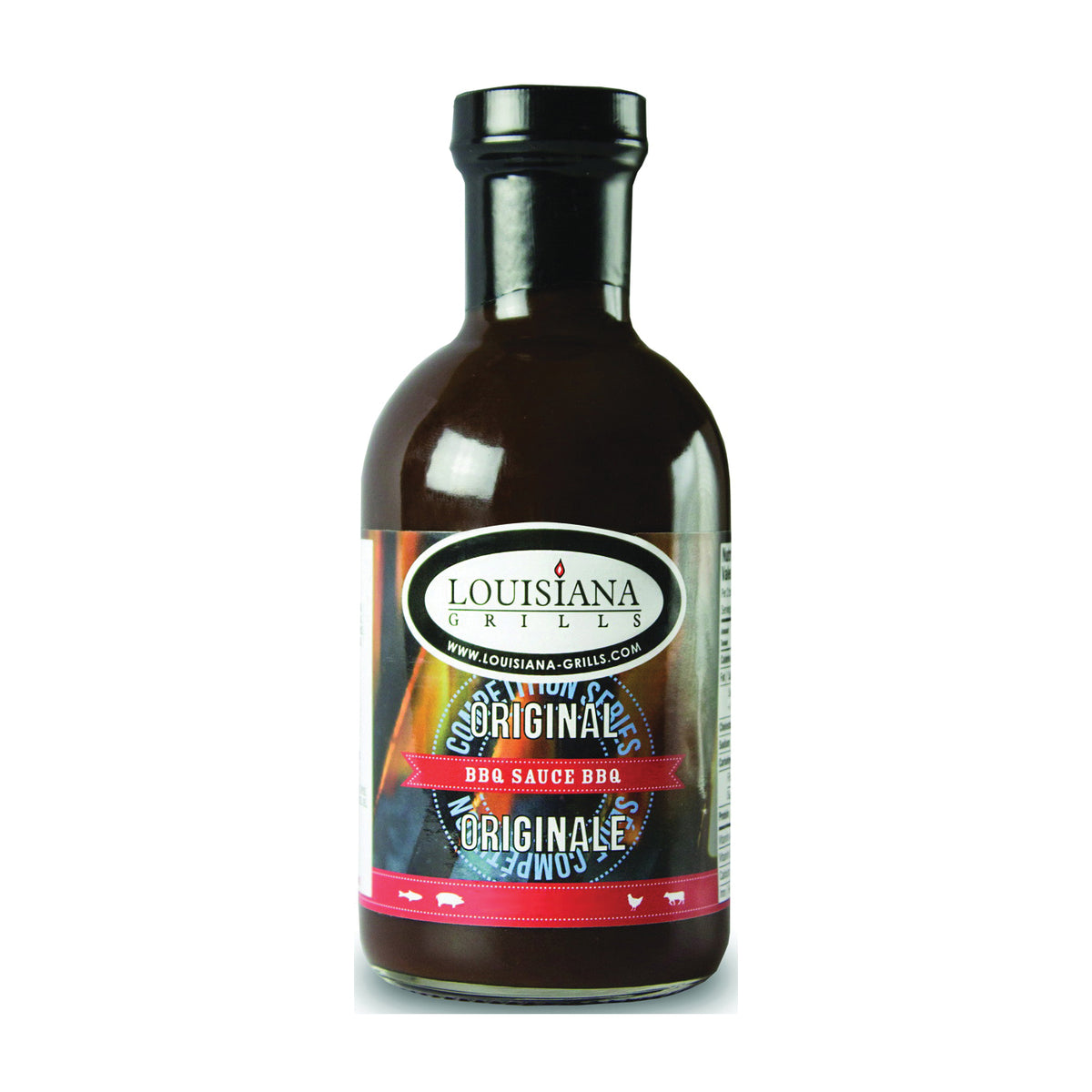 LOUISIANA GRILLS 50590 Original Barbecue Sauce, 18 oz Bottle