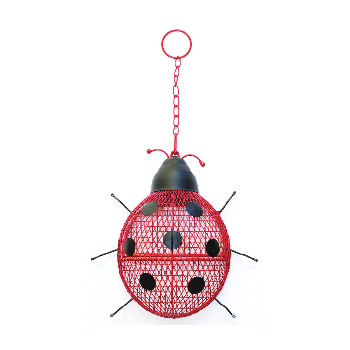 Perky-Pet NO/NO RSB00344 Wild Bird Feeder, Ladybug Mesh, 0.6 lb, Sunflower Seed, Suet, Peanuts or Dried Mealworms