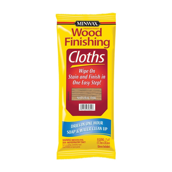 Minwax 308200000 Wood Finishing Cloth, Natural Oak, Pouch