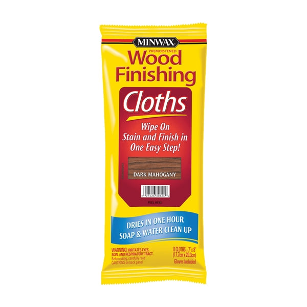 Minwax 308240000 Wood Finishing Cloth, Dark Mahogany, Pouch