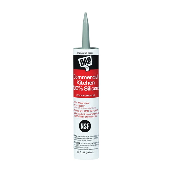 DAP 08660 Silicone Sealant, -75 to 350 deg F, 9.8 oz Cartridge