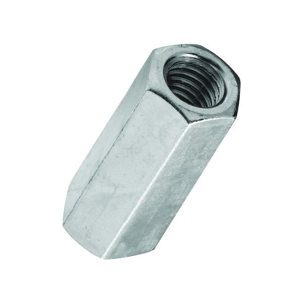 Stanley Hardware 4003 Series N182-691 Coupling Nut, UNC Thread, 7/16-14 Thread, Steel, Zinc