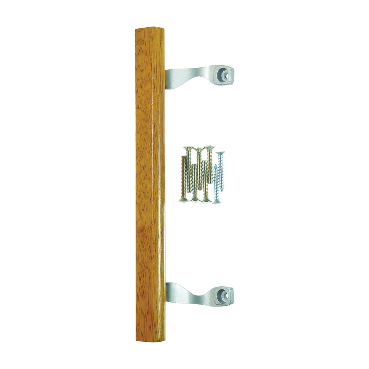 Wright Products V1147H Door Pull, Aluminum/Oak