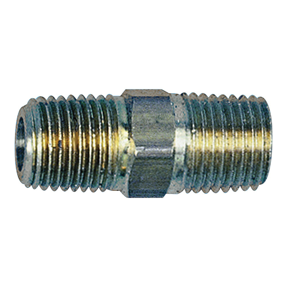 Tru-Flate 21-505 Air Line Coupling, 1/4 in, MNPT, Brass