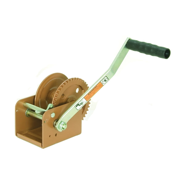 DL DL1402A Pulling Winch, 1400 lb Pull, 1/4 in Dia Wire Rope, 40 ft L Wire Rope, 4.40:1 Gear Ratio