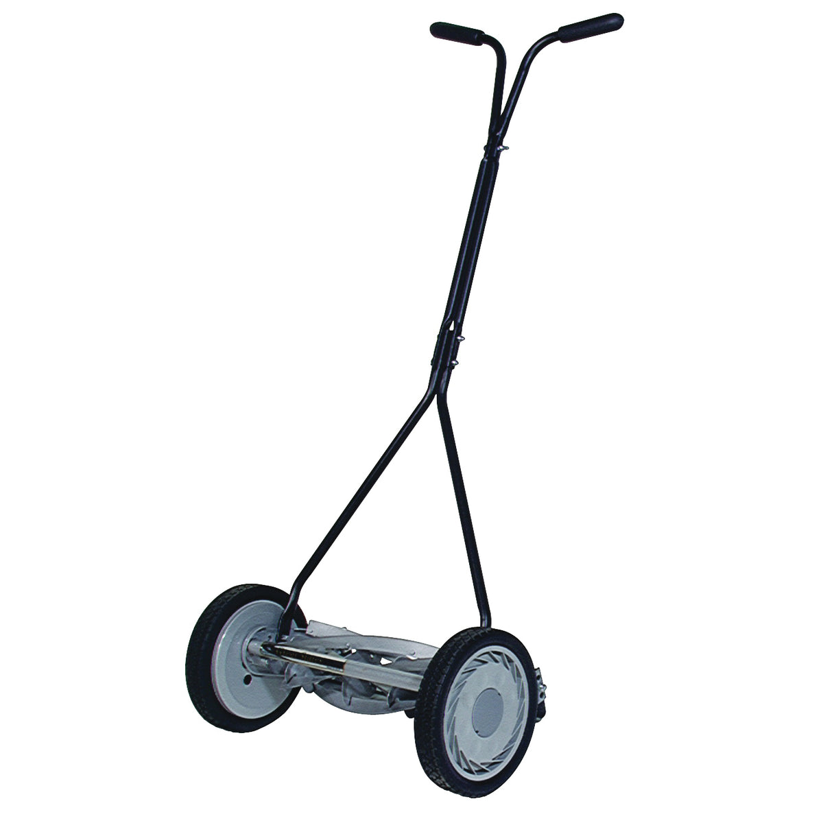 GREAT STATES 415-16 Reel Lawn Mower, 16 in W Cutting, 5-Blade, T-Shaped Handle