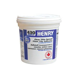 HENRY 430 ClearPro 12337 Floor Adhesive, Paste, Mild, Clear, 3.78 L Pail