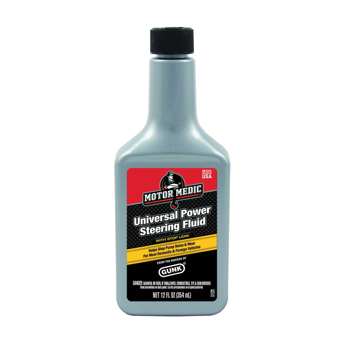 RSC M2713 Power Steering Fluid with Stop Leak Yellow, 12 oz Bottle