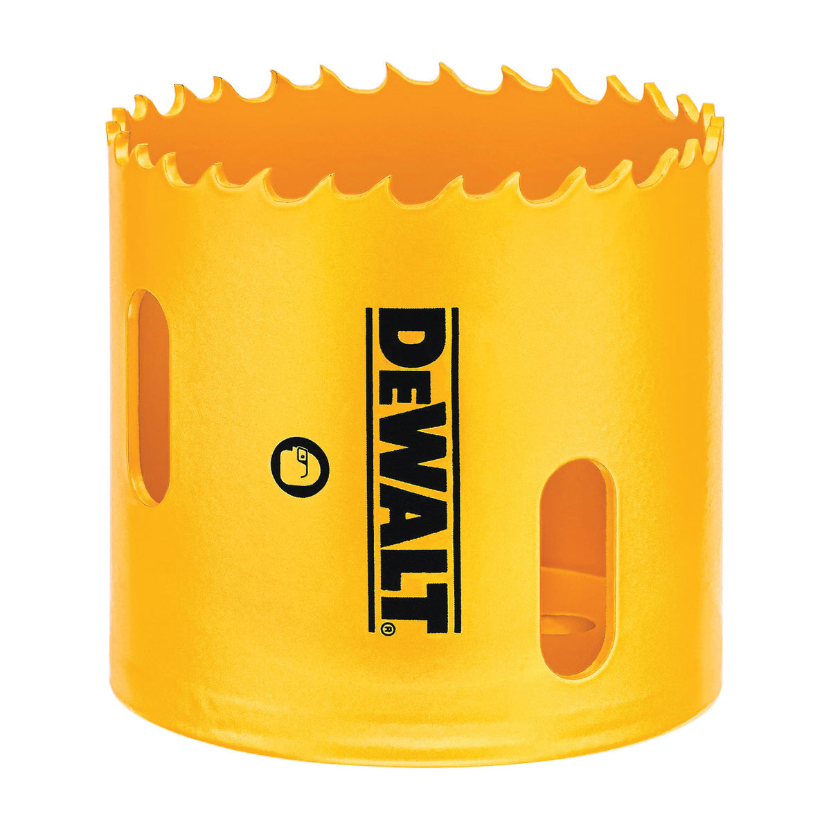 DeWALT D180034 Hole Saw, 2-1/8 in Dia, 1-13/16 in D Cutting, 5/8-18 Arbor, 4/5 TPI, HSS Cutting Edge