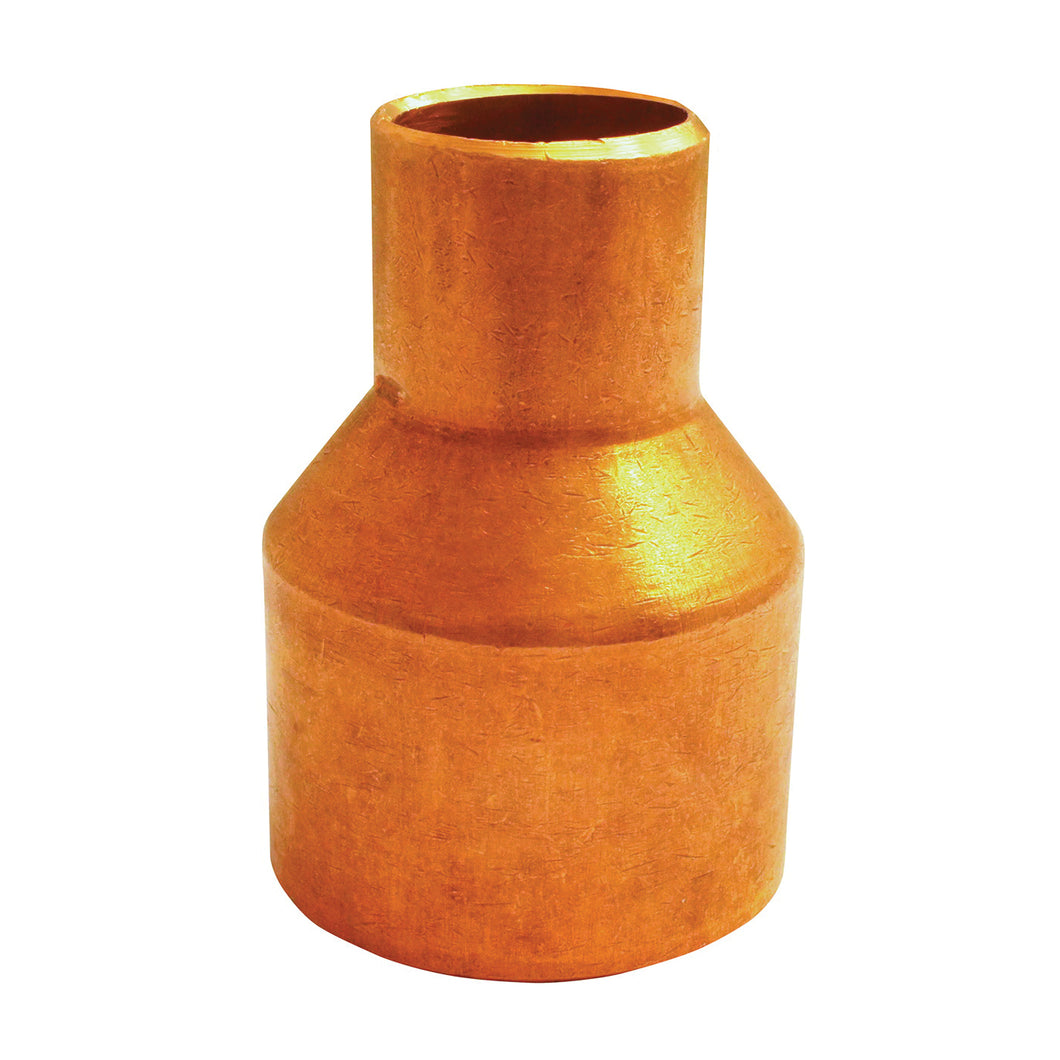 EPC 101R Series 30688 Reducing Pipe Coupling with Stop, 3/8 x 1/4 in, Sweat