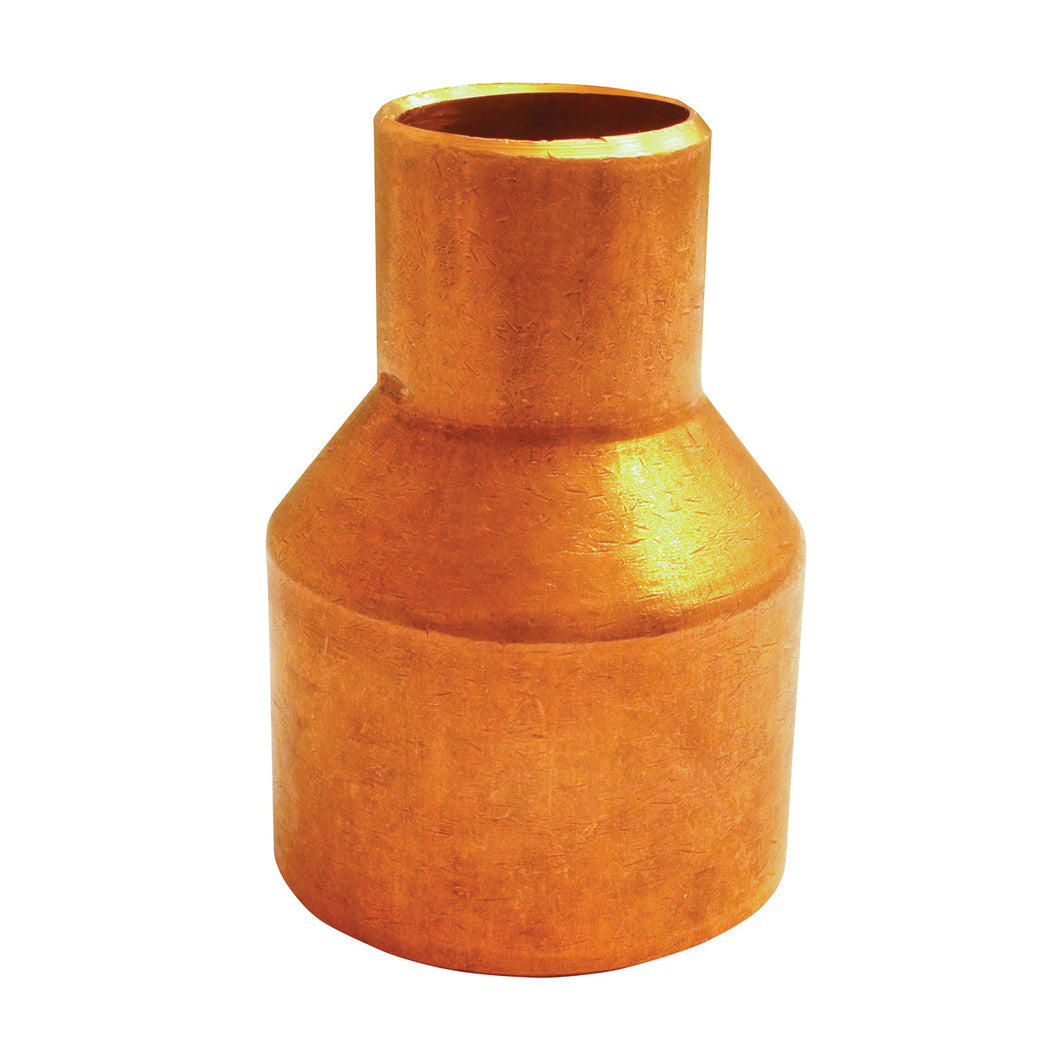 EPC 101R Series 30698 Reducing Pipe Coupling with Stop, 1/2 x 1/4 in, Sweat