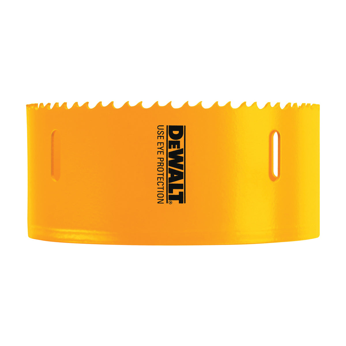 DeWALT D180072 Hole Saw, 4-1/2 in Dia, 1-13/16 in D Cutting, 5/8-18 Arbor, 4/5 TPI, HSS Cutting Edge